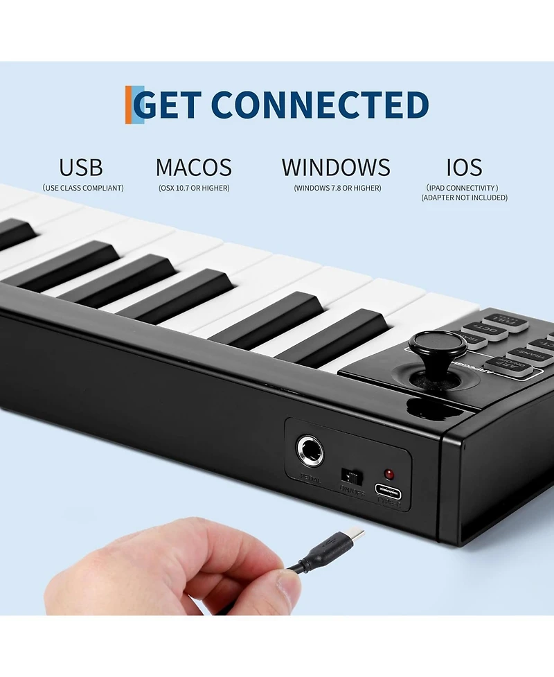 gaomon 49-Key Usb Midi Controller Keyboard