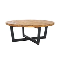 Safavieh Leo 4 Leg Round Outdoor Coffee Table