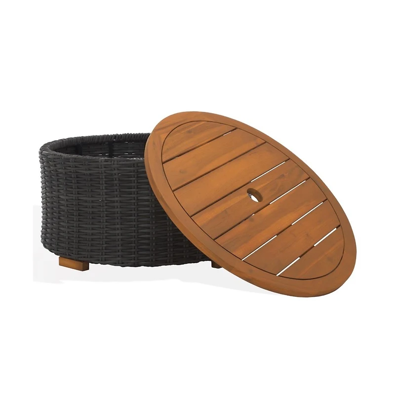 Safavieh Anguilla Wicker Outdoor Coffee Table