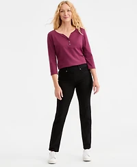 Style & Co Women's Shaping Pull-On Straight Jeans, Macy's Exclusive
