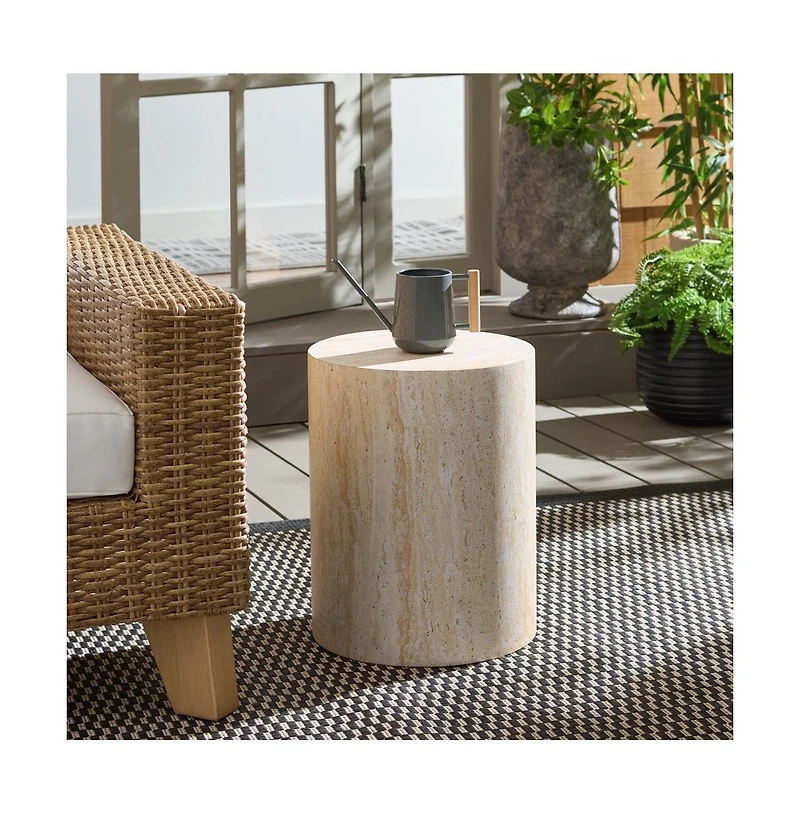 Safavieh Tina Cylinder Outdoor Accent Table