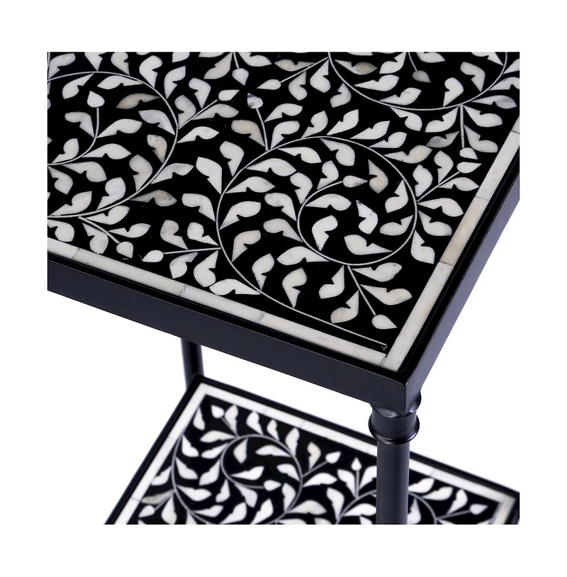Butler Specialty Lana Resin and Bone Inlay Side Table