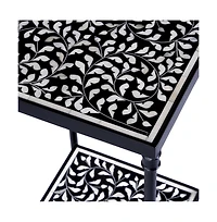 Butler Specialty Lana Resin and Bone Inlay Side Table