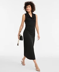 I.n.c. International Concepts Women's Cowlneck Sleeveless Dress, Macy's Exclusive