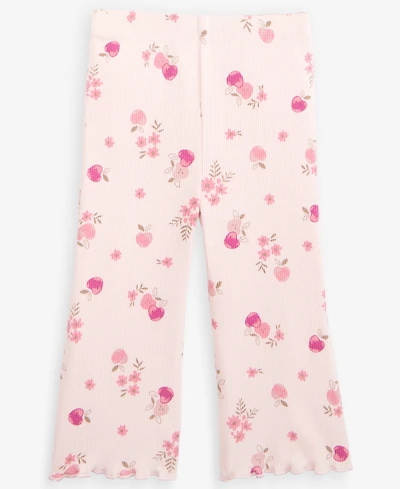 First Impressions Baby Girls' Mix & Match Apple-Print Rib Flare Leggings, Macy's Exclusive