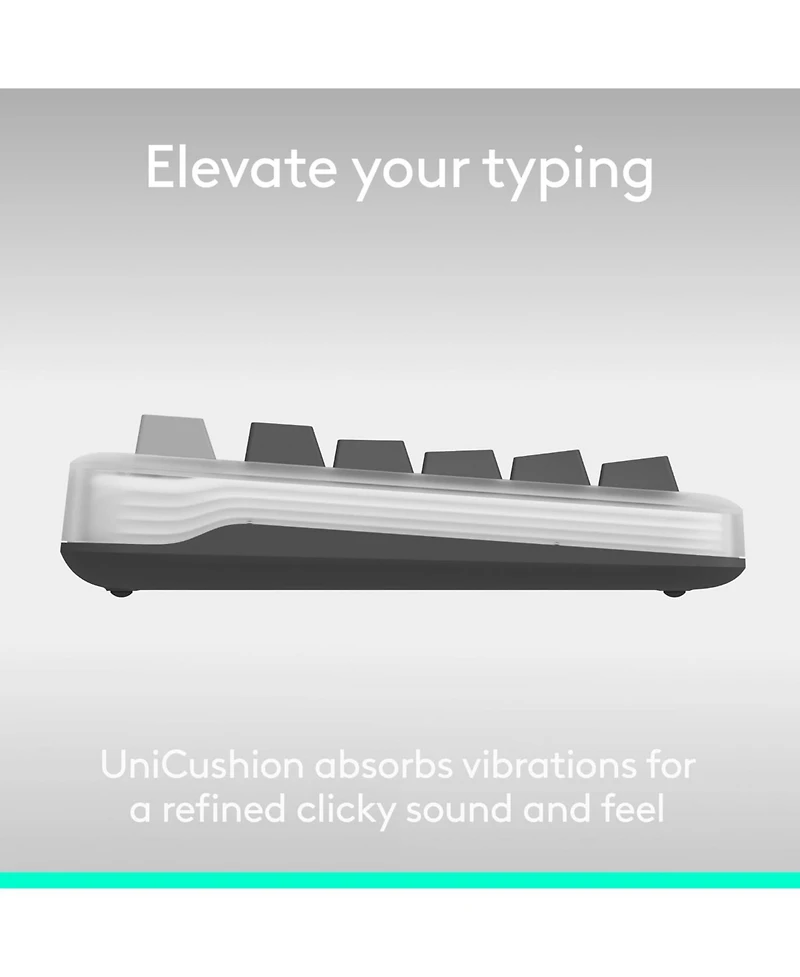 Logitech Alto Keys K98M Wireless Mechanical Keyboard w/ Backlit Keys, Bluetooth, Usb-c Charging, for Pc/Mac, Lilac