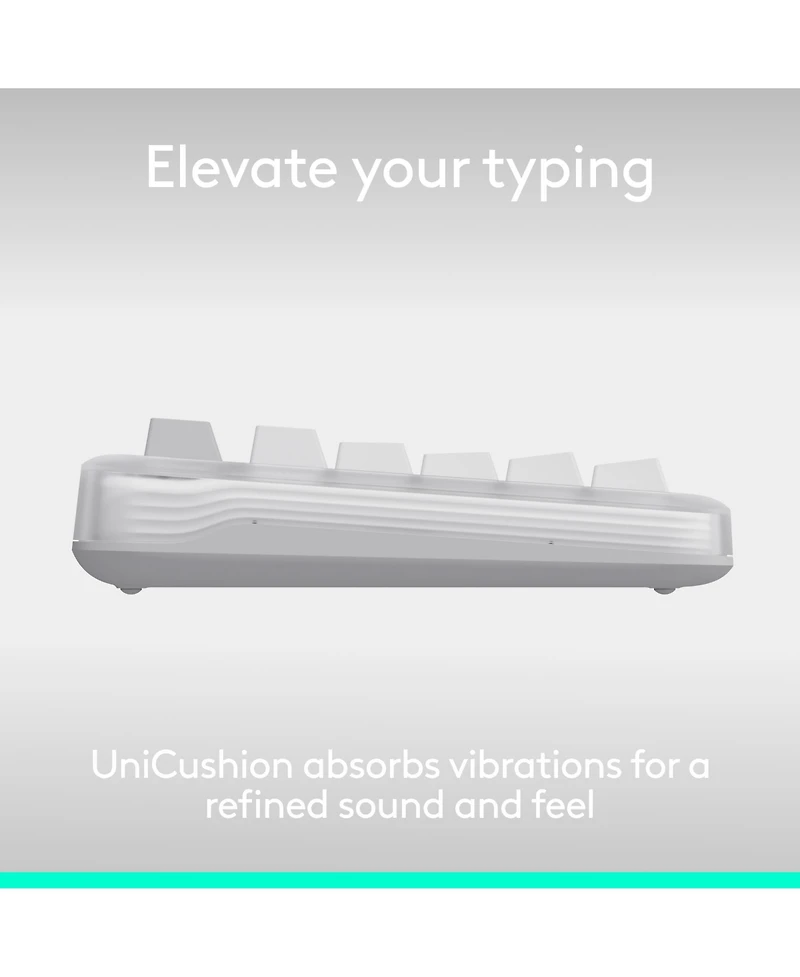Logitech Alto Keys K98M: Customizable Wireless Mechanical Keyboard, Vibration Absorbing Gasket, Backlit, Bluetooth/Usb-c, Pc/Mac/Laptop.