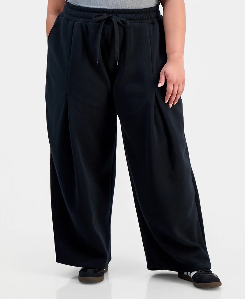 Full Circle Trends Trendy Plus Barrel-Leg Pants