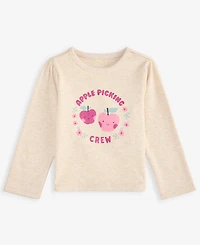 First Impressions Baby Girls' Mix & Match Long-Sleeve Apple Picking T-Shirt, Macy's Exclusive