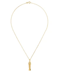 Macy's Fish Pendant Necklace in Two-Tone Gold (10k Yellow and White Gold)
