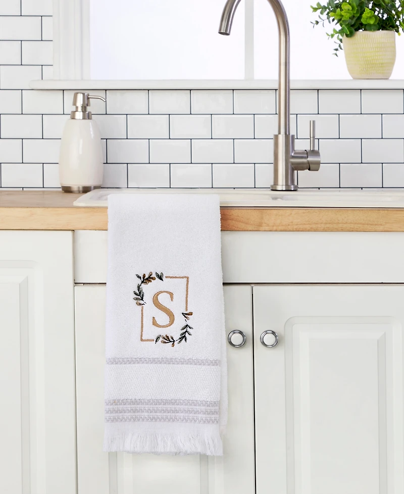 Skl Home Everyday Monogram 2-Pc. Hand Towel Set