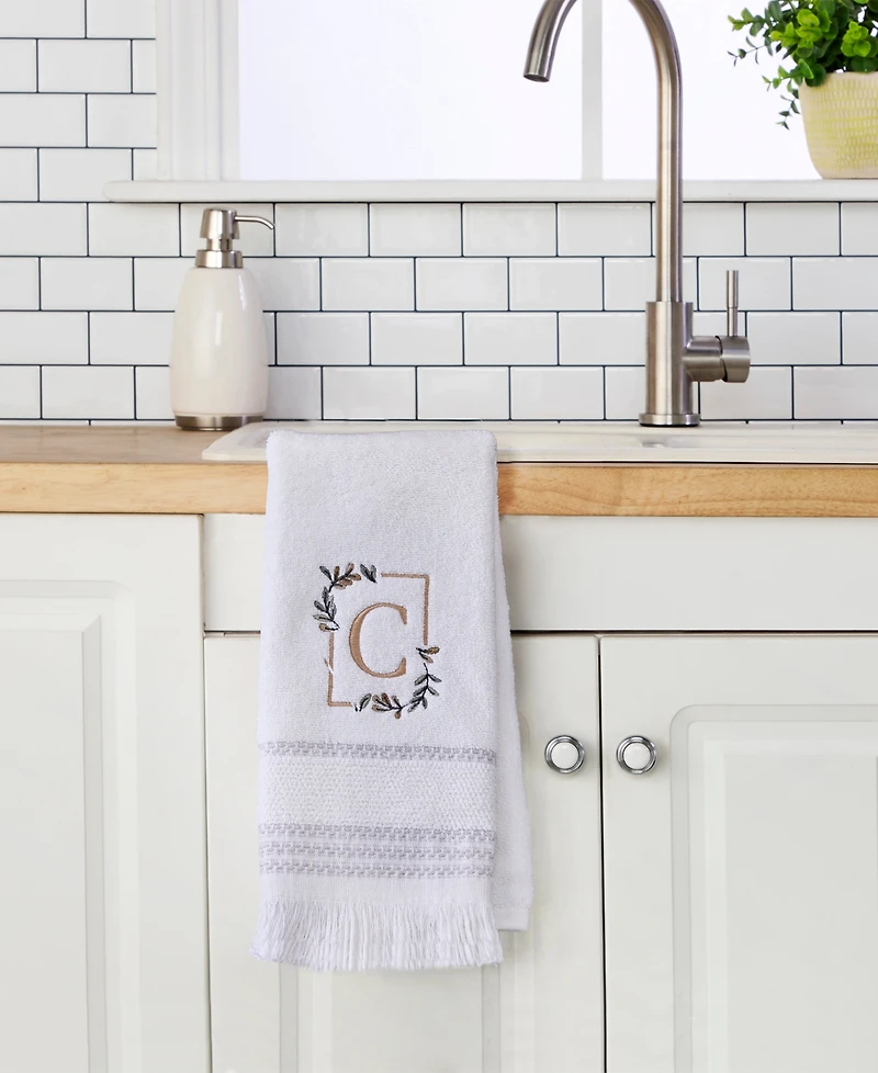 Skl Home Everyday Monogram 2-Pc. Hand Towel Set
