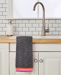 Skl Home Herringbone Border Jacquard 2-Pc.Hand Towel Set