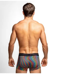 Rounderbum Men's Waveform Pride Padded Boxer Trunk