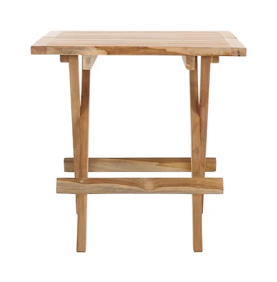 Safavieh Saba Teak Folding Square Outdoor Table