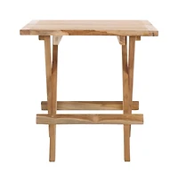 Safavieh Saba Teak Folding Square Outdoor Table
