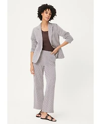 Olsen Women's Anna Fit Wide Leg Seersucker Pant