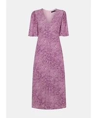 Whistles Women's Diagonal Snake Midi Dress