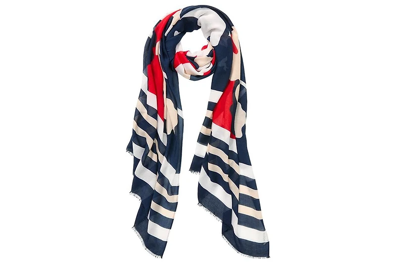 Olsen Women's Abstract Camo & Stripe Scarf