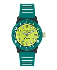 Aston Martin F1 Men's Pdk 3 Hand Quartz Green Silicone Watch 40mm