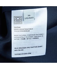 Pre-Owned Toteme Women's Silk Oversized Tunic