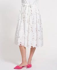 Isaac Mizrahi Women's Drawstring Waist Midi Dress