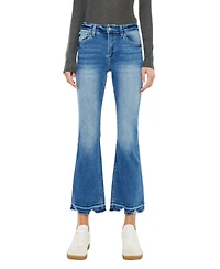 KanCan Essential Women's Volumina High Rise Crop Bootcut Jeans