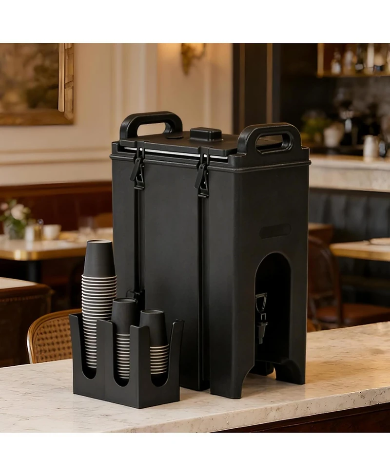 Tribesigns 5 Gallon Insulated Beverage Dispenser - Commercial Hot and Cold Drink Server, 1.2" Thick Foam Insulation, Food-Grade Lldpe