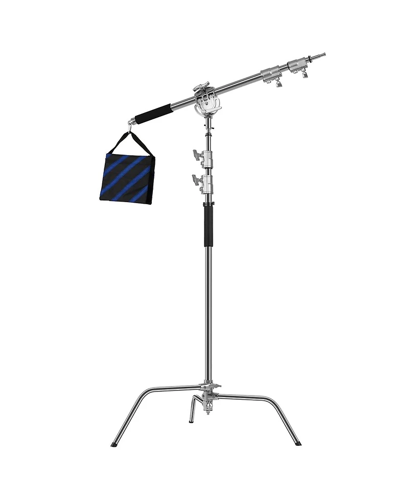 Gvm C360 10.5 inch Turtle Base C-Stand and Cross Arm Boom Kit 192223234604