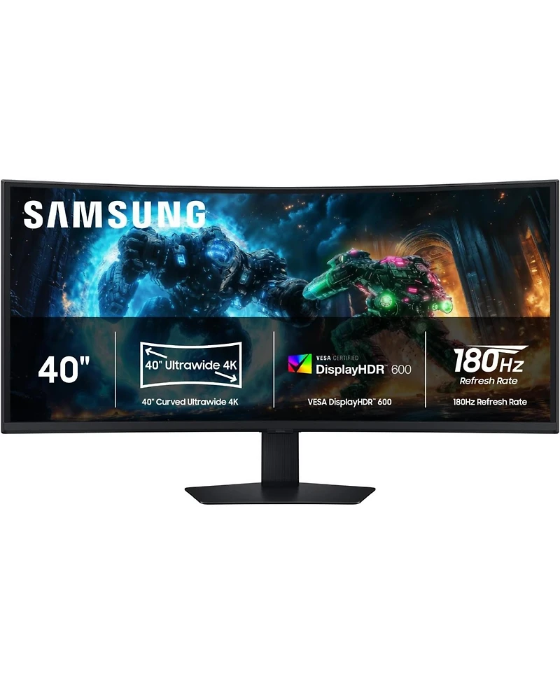 Samsung 37-in Odyssey G7 (G75F) Wuhd, 180Hz, Curved Gaming Monitor, 1ms Response