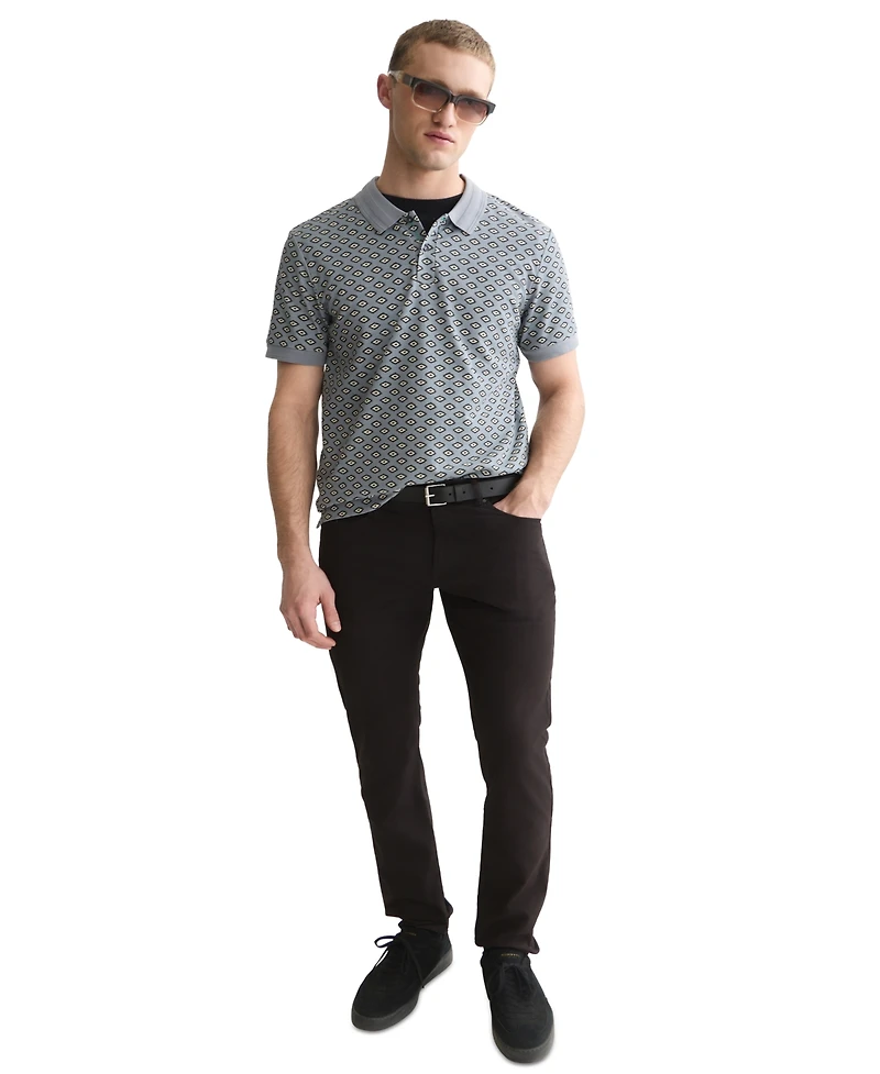 Scotch & Soda Men's Geo Print Short-Sleeve Polo Shirt