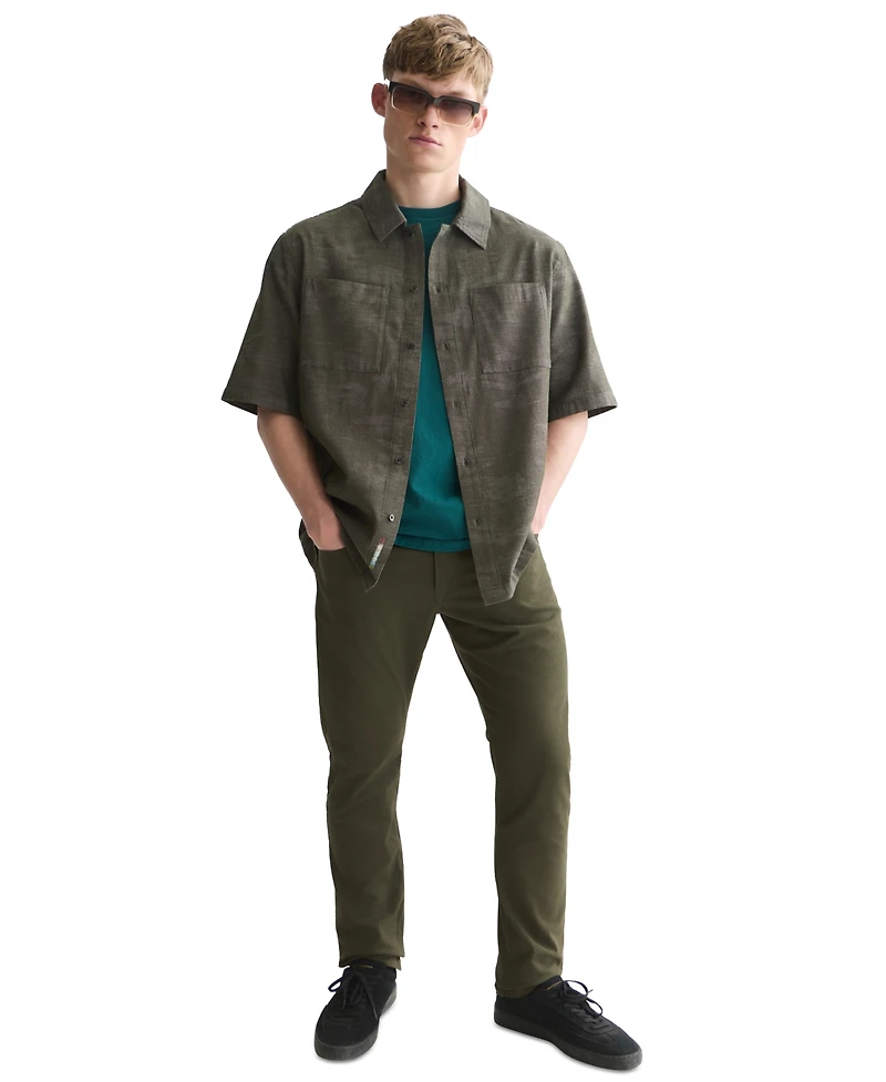 Scotch & Soda Men's Jacquard Short-Sleeve Shirt