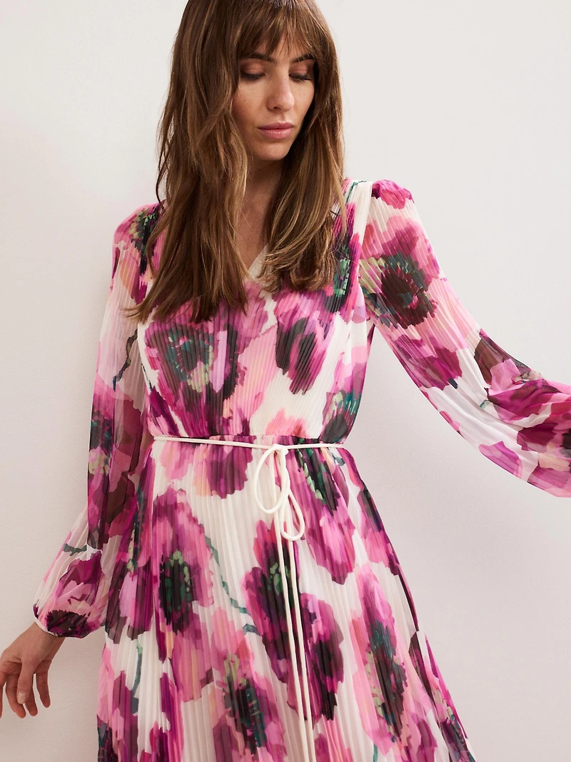 Phase Eight Women's Natalia Floral Pleated Maxi Dress