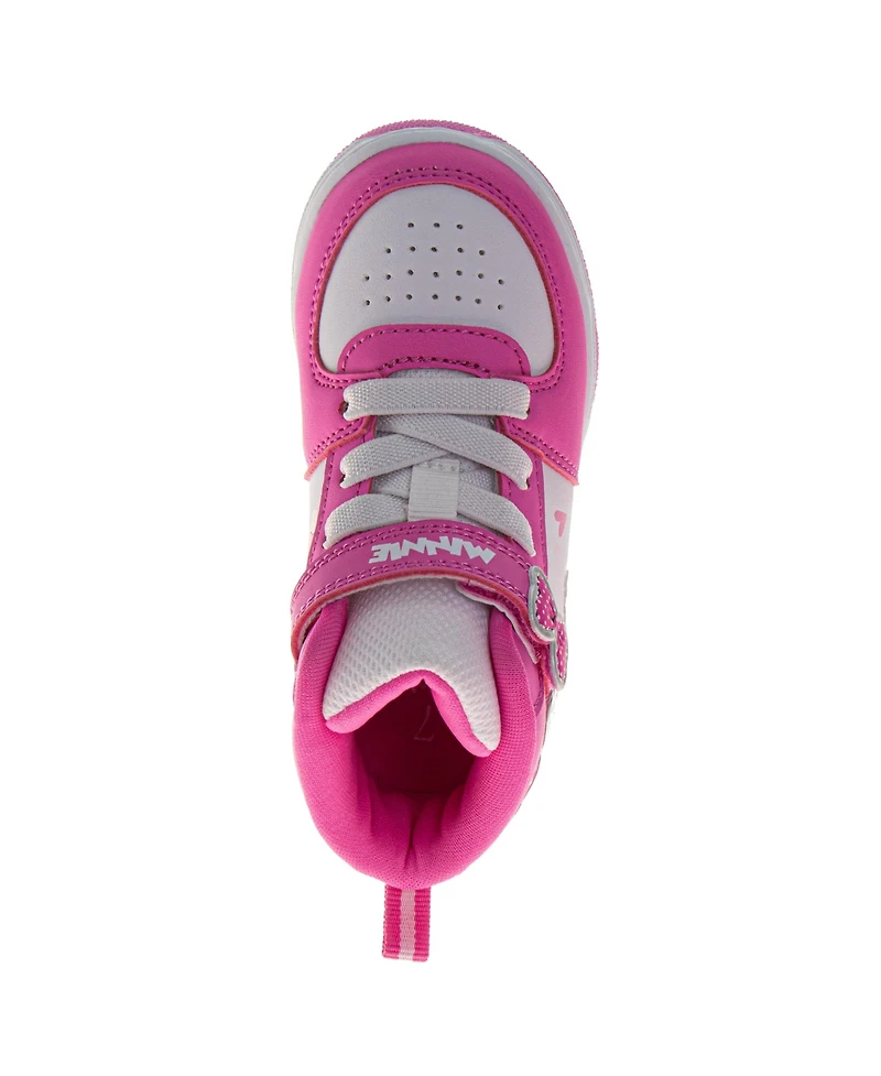 Disney Little Girls (6-12) Minnie Mouse High-Top Sneakers