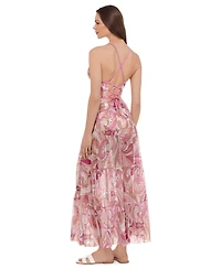 Steve Madden Women's Mesh Tiered Maxi Swim Cover-Up Skirt
