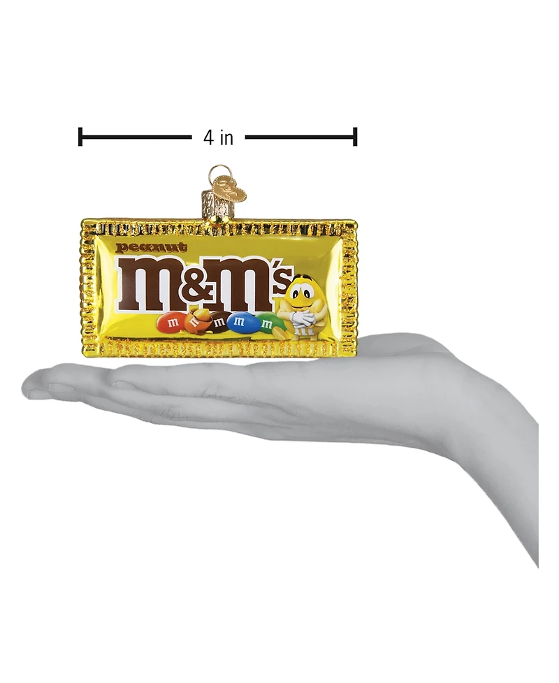 Old World Christmas 2.5" Mars Wrigley Candies Peanut M&M's Candy Ornament
