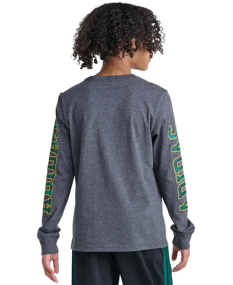 adidas Boys' 8-20 Long-Sleeve Camo Graphic Lineage T-Shirt