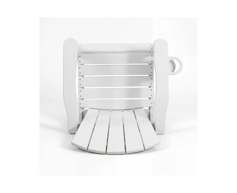 sumyeg All Weather Hdpe Bar Height Adirondack Chair with Armrests and Cup Holder