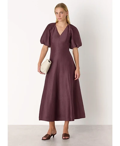 Whistles Women's Silk Blend Taffeta Maxi Dress