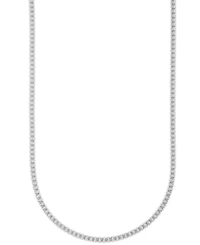 Macy's Men's Diamond-Cut Ice Chain Necklace in Sterling Silver