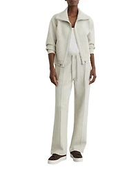 Reiss Women's Premium Interlock Zip-Front Sweatshirt