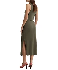 Reiss Women's Jersey Ruched Racer Midi Dress