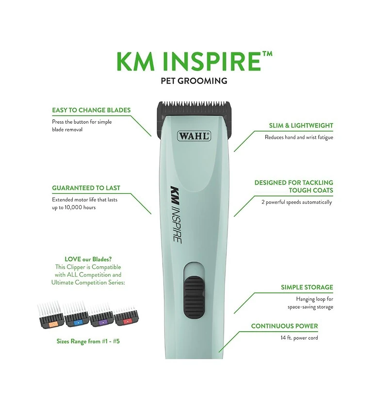 Wahl Pro Animal Km Inspire Grooming Clippers
