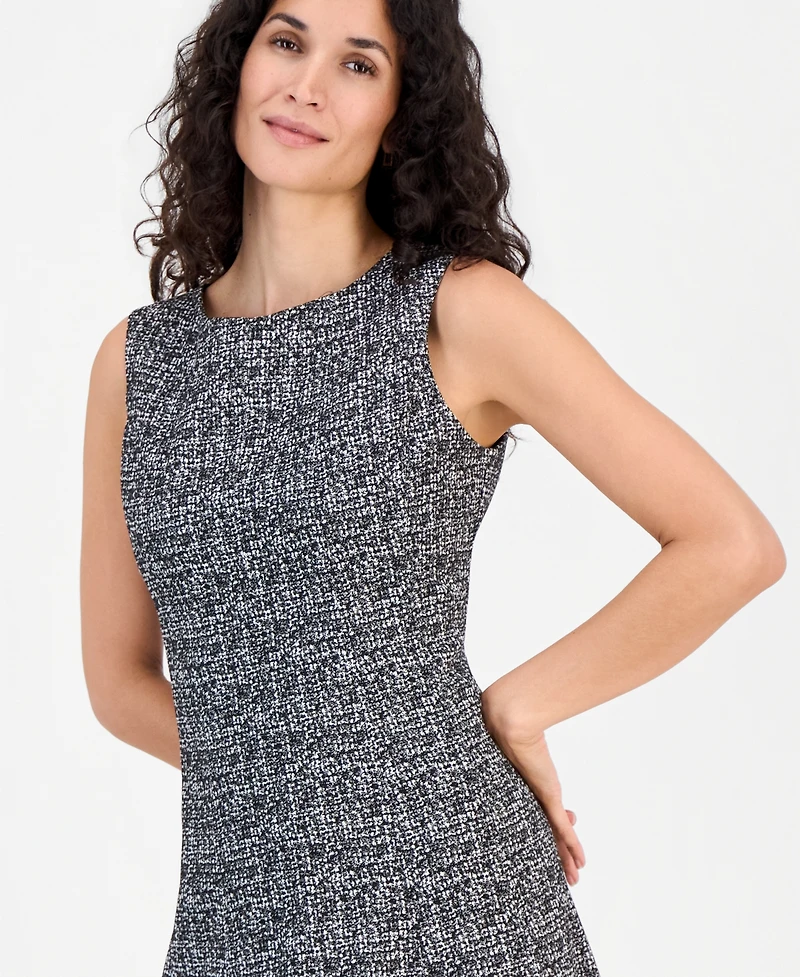 Kasper Petite Sleeveless Seamed Fit & Flare Midi Dress