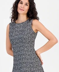 Kasper Petite Sleeveless Seamed Fit & Flare Midi Dress