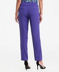 Kasper Women's Ava Straight Leg Crepe Mid-Rise Pants