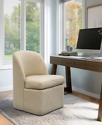 Ink+Ivy Lyra 23.5" Upholstered Dining Chair with Casters