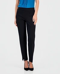 Kasper Women's Audrey Pull-On Straight-Leg Ankle Compression Pants