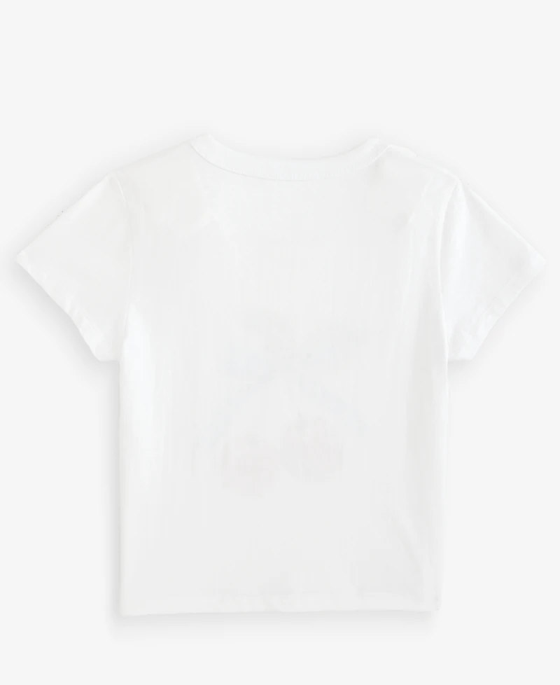 With Jules Big Girls Teddy Bear Graphic Cotton T-Shirt