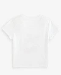 With Jules Big Girls Teddy Bear Graphic Cotton T-Shirt
